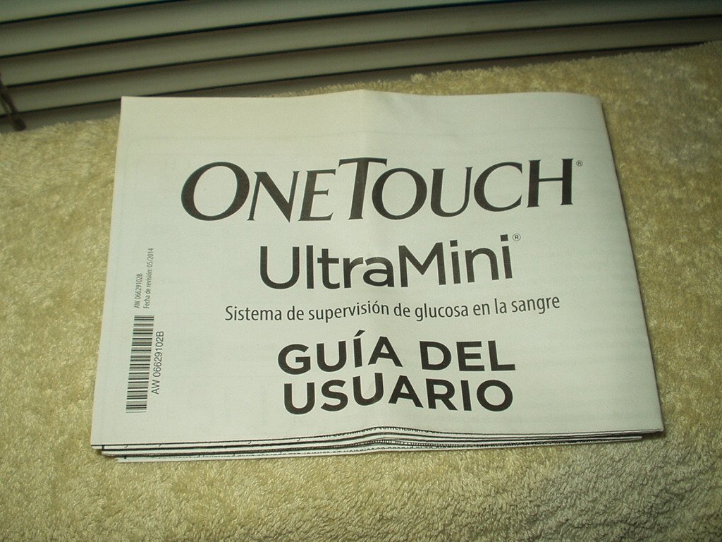 lifescan onetouch ultramini glucose monitor users guide only in spanish