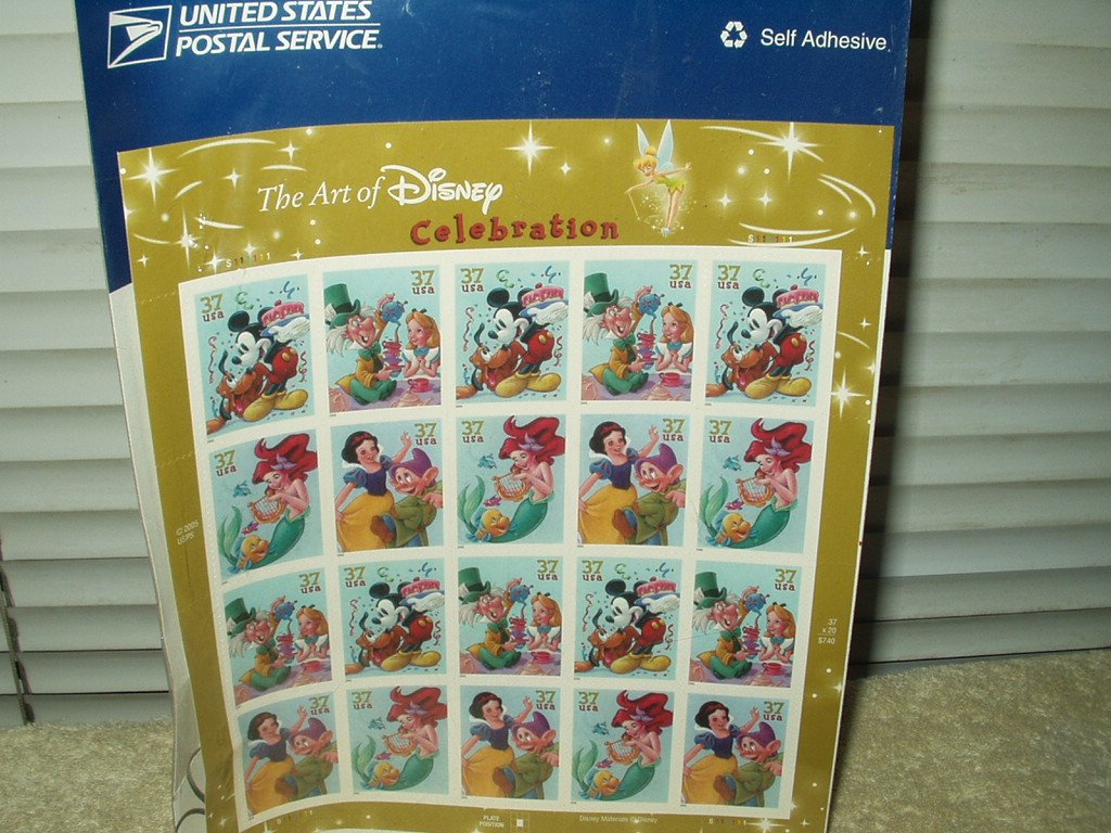 the art of disney celebration post office stamps  #567215 lot of 20 @ .37 each