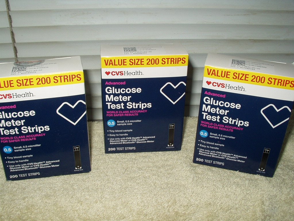 Cvs Advanced Glucose Meter Test Strips 1 Sealed Box Of 200 Per Order