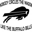 buffalo bills nfl circle the wagon vinyl decal sticker