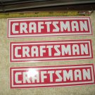 craftsman tools set of 3 full color vinyl stickers imperfect