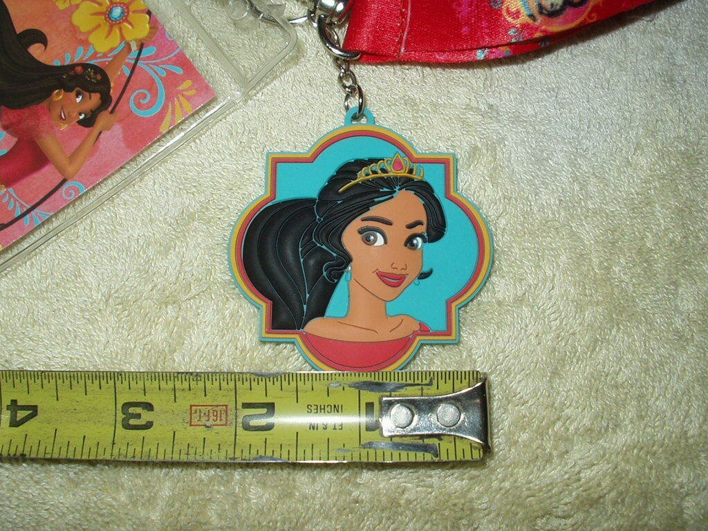 elena of avalor lanyard w/ badge holder & detachable keyring