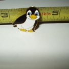 vtg penguin brooch pin sitting smiling approx 1" tall & wide pinnacle designs