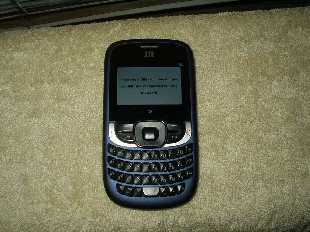 metro pcs zte aspect 3g prepaid phone f555 blue