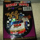 vintage taz racing looney tunes nascar holographic 5" color decal from 1995