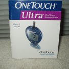 onetouch ultra glucose meter / monitor "manual" only in english