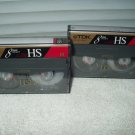 tdk hs120 8 mm video cassette tape lot of 2 metal particle high standard
