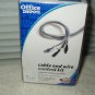 flexible light clear cable tube 4' x3/4" w/ self grip straps & labels for wires
