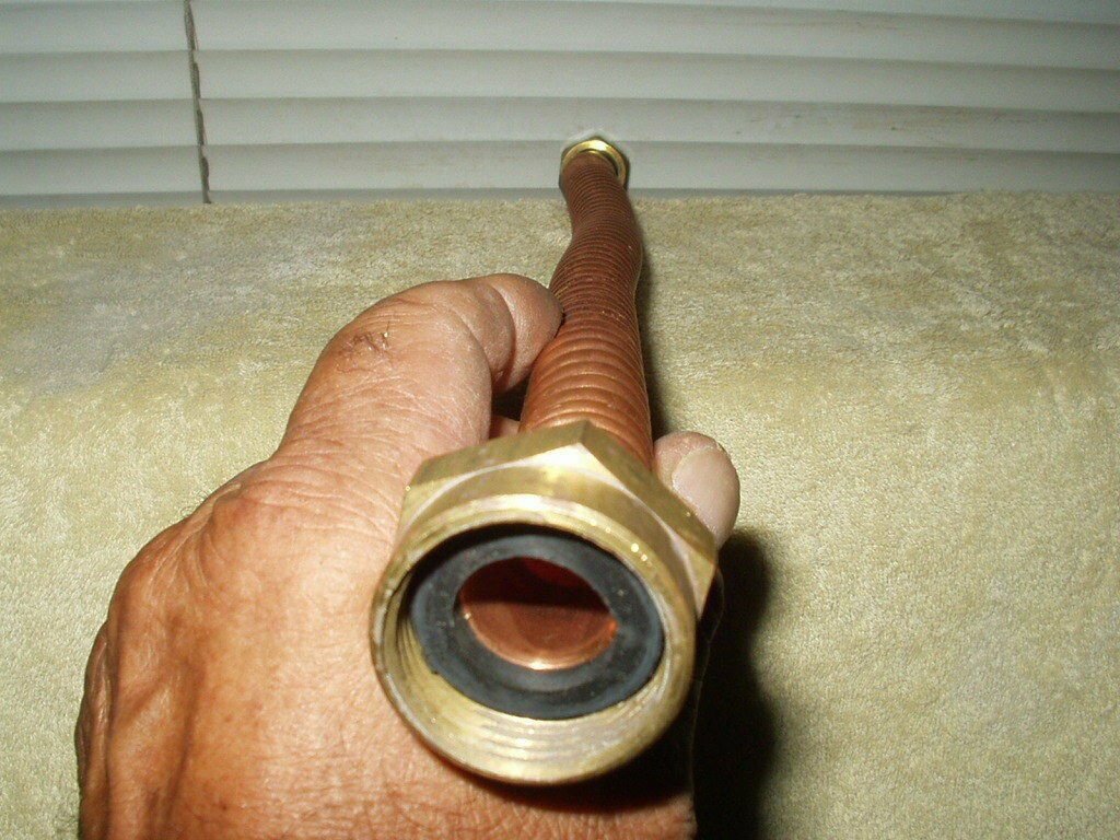 water softener & heater copper interconnect pipe 3/4" to 1" both female