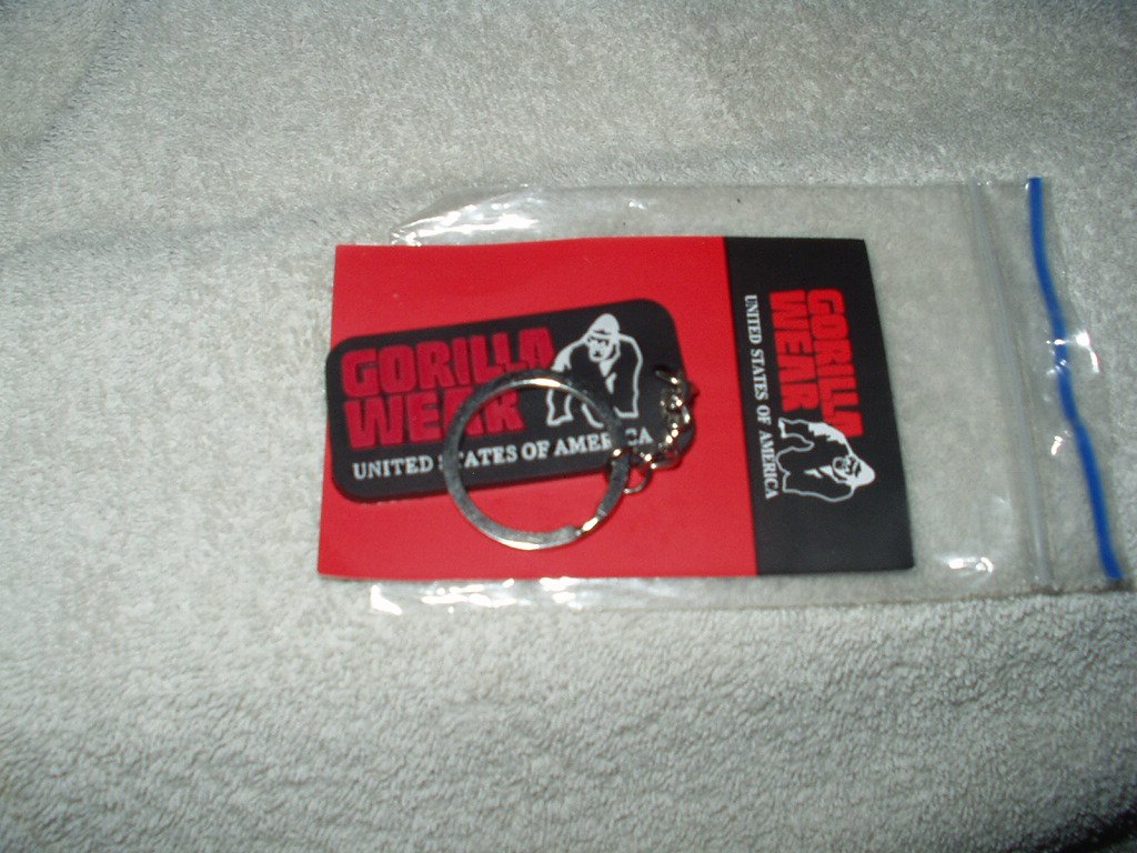 gorrilla wear usa gw rubber men logo keychain us shipper