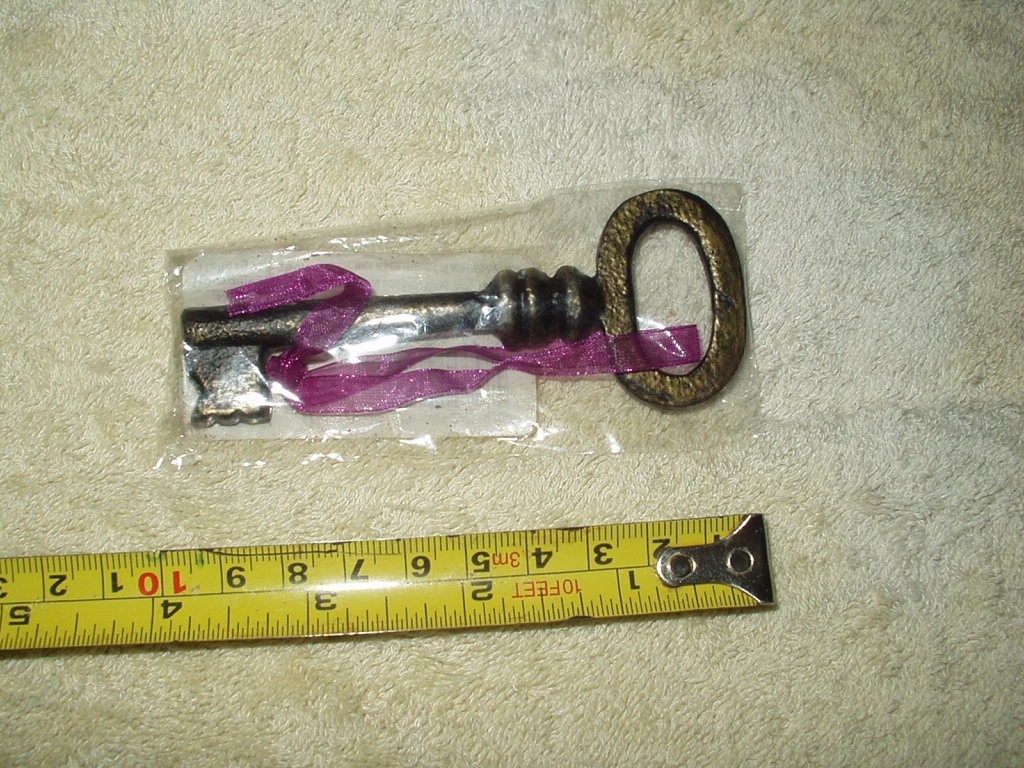 michaels brand metal skeleton key gold black color