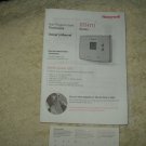 honeywell # rth111 non-programable thermostat owners manual w/ wiring labels sheet