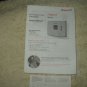 honeywell # rth111 non-programable thermostat owners manual w/ wiring labels sheet