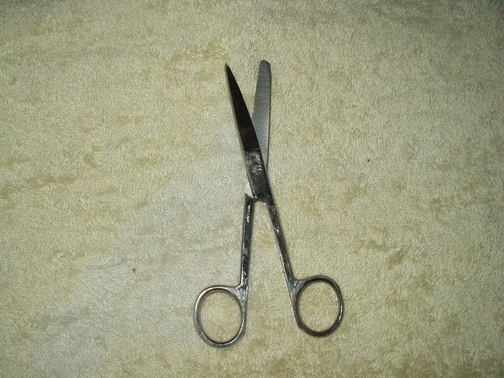 # 1115 bandage scissors straight 5.75" hardly used made in pakistan