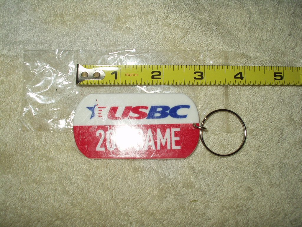 usbc united states bowling congress 200 game keyring keychain