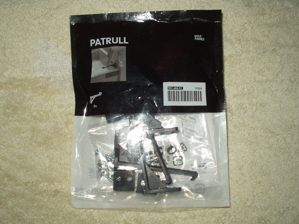 ikea patrull baby safety drawer and cabinet catch / block # 901.486.91 5 ea in sealed bag