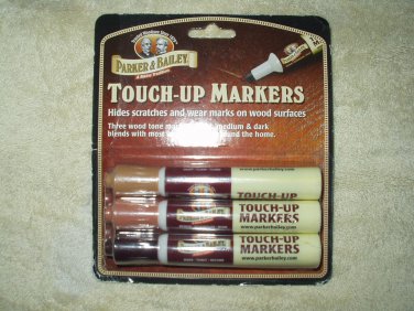 Parker and Bailey Furniture Touch-up Markers 3 Wood Tones Brown