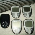 bayer contour next & ez glucose monitor meters 1 # 9697 & 4 # 9628 lot of 5 each