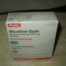 rugby nicotine gum sealed box of 110 sugar-free pieces 2mg ea exp 6/24