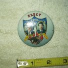 elect bill clinton & al gore pin button 1992 election w/ face pics 2 3/8" round
