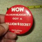 vtg mahoney's silver nugget las vegas pin pinback button 2.9" WOW MILLION $ SECRET