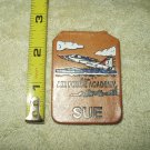 air force academy leather magnetic piece with the name "sue" on it w/ jet photo