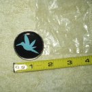 flying duck pin brooch baby blue new