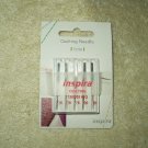 inspira topstitch quilting needles 5ea in sealed package 130/705 h-q 75/90