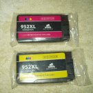 ikong magenta & yellow  hp 952xl compatible ink cartridges sealed lot of 2 total