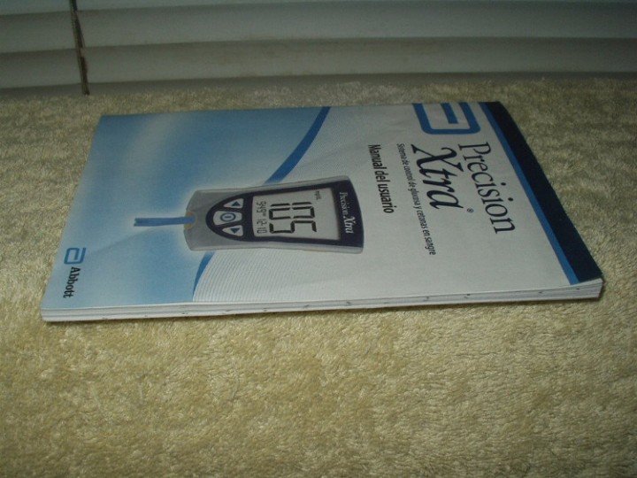 precision xtra glucose meter users manual in spanish