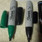 3 ea. avery permanent black markers & 1 black & 1 green perm sharpies lg 5 total
