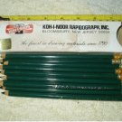 vtg KOH-I-NOOR projecto #1550 green drawing pencils 10 each