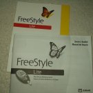 abbott freestyle lite glucose meter monitor "manual" only in english & spanish w/photo guide