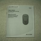 accu-chek aviva newest glucose meter monitor "manual" only in english & spanish