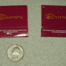 DUNES HOTEL,CASINO & COUNTRY CLUB MATCHES MATCHBOOK UNSTRUCK UNUSED 2 EA
