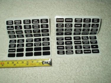 fuse box / panel labels 71 each auto truck rv pre-printed