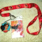 elena of avalor lanyard w/ badge holder & detachable keyring