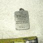 vtg jim beam bourbon no keyring embossed fine pewter keychain