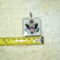 u.s. army emblem & us flag keyring keychain acrylic 1.5"