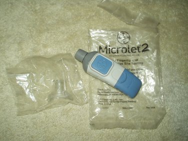 bayer microlet 2 microlet2 lancing device with AST CAP