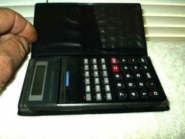 casio fx-250d scientific fraction pocket calculator w/ case & batteries
