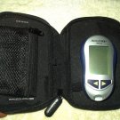accu-chek aviva blood glucose meter / monitor black / silver & hard case only no black code key