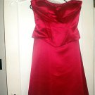 Bill Levkoff Red 2 piece Strapless Bustier and Skirt Set - Size 12