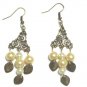 Antique Gold Leaves Chandelier Earrings