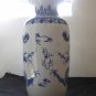 CHINESE BLUE & WHITE TWO DRAGONS AND PEARL PORCELAIN VASES