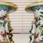 Pair Antique Huge Chinese Polychrome Hand Painting Porcelain Vase,19th C.,NR