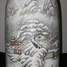 Chinese Enamelled Baluster Porcelain Vase By Artist He Xuren Signed