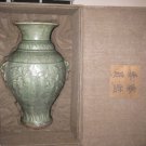 ANTIQUE CHINESE PORCELAIN CELADON GLAZE VASE, SONG DYNASTY,13TH CENTURY