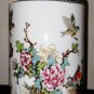 Chinese Republican Artist Bi Botao Work On Art, Famille Rose Porcelain Vase