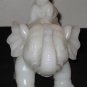 Collectible Chinese Natural Nephrite WhiteJade Carved Boy Elephant Feng Sui Lucky Statue